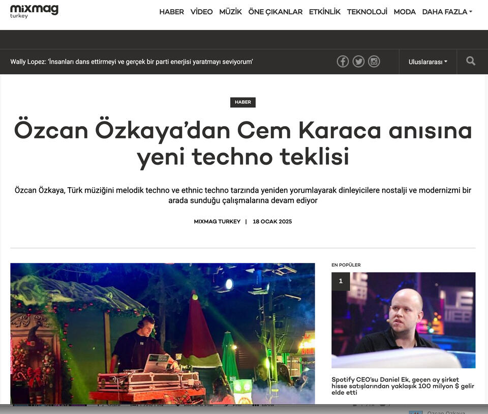 MixMag Ozcan Ozkaya